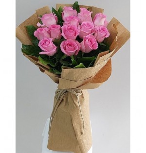 13'lü Pembe Gül Buketi