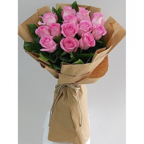 13'lü Pembe Gül Buketi
