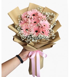 Pembe Gerbera Buketi