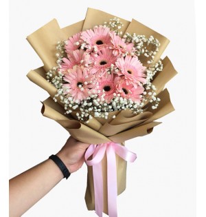 Pembe Gerbera Buketi