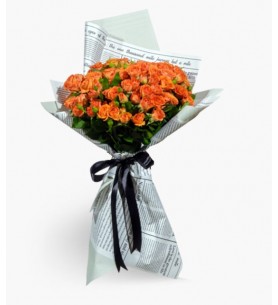 Turuncu Çardak Gül Demeti