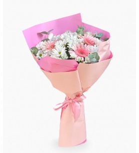 Gerbera Ve Papatya Buketi